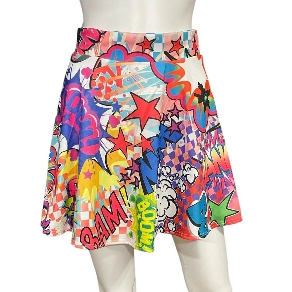 Women’s Colorful Mini Skirt New
